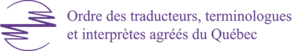 logo of the Ordre des traducteurs, terminologues et interprètes agréés du Québec